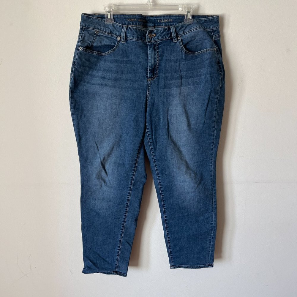 Talbots Curvy 18w Ankle Medium Wash Jeans
